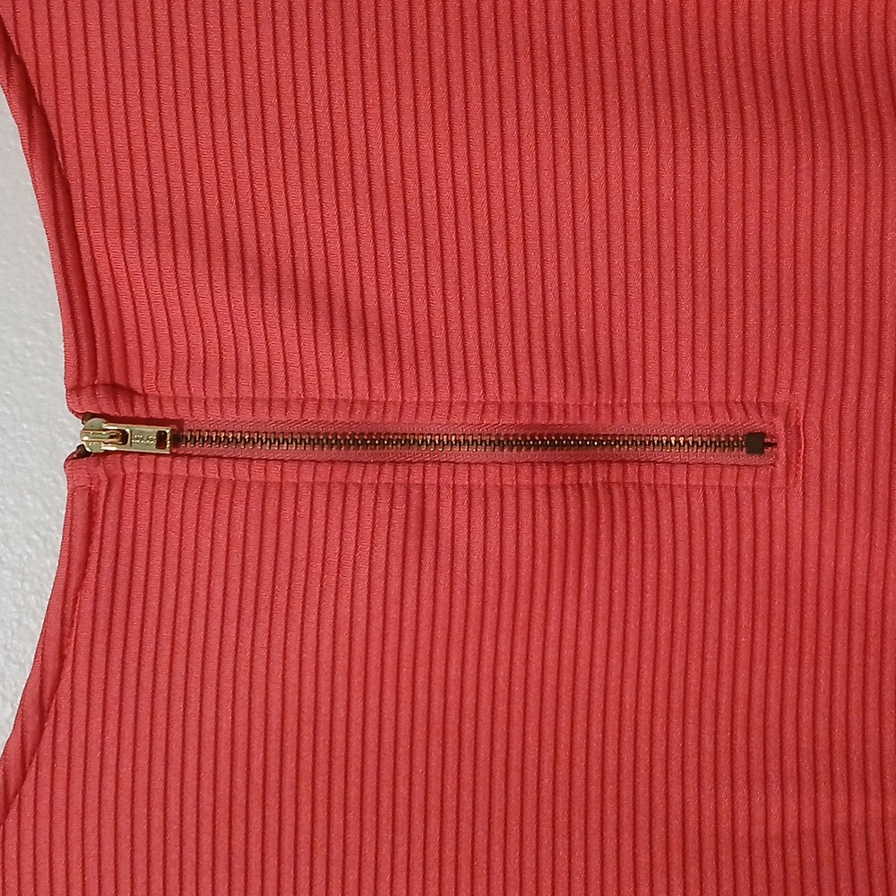 ELLE Womens Peplum Top XL Zip Back - Picture 6 of 8